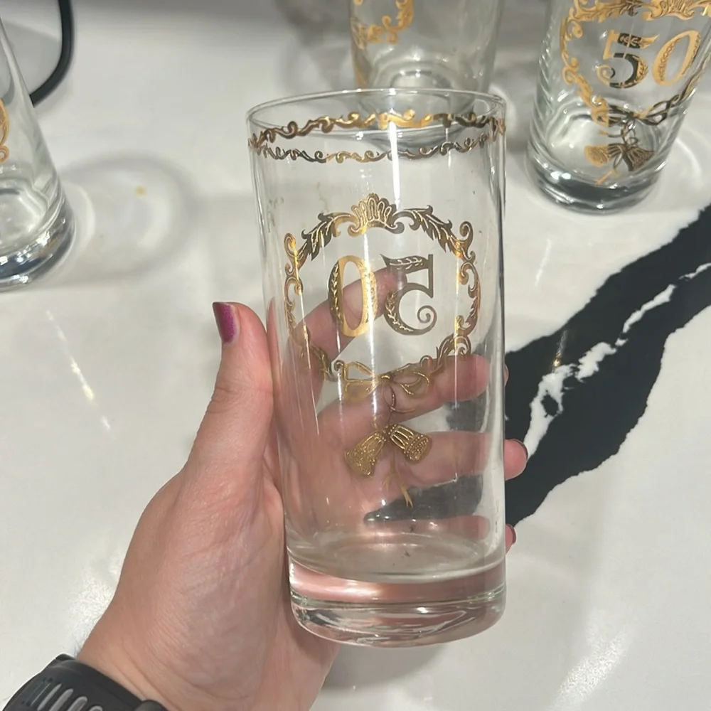 Culver 50th Anniversary Highball Glasses Set of 4